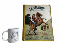 Alternative view of Vintage French Edition Hardback La Prairie D'Apres Fenimore Cooper Book Comic Book Story Picture Collector Dated 1938