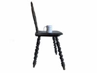 Alternative view of Antique French Alsacienn Wooden Wood Chair Traditional European Seating Country Cottage Style Ornate Design c1850's