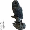 Vintage French Owl On Branch Bird Ornament Figurine Sculpture Statue Display Gift Present Resin c1980-90's