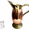 Vintage French Villedieu Copper Brass Large Jug Urn Pot Vase Ornament Decoration Prop Umbrella Stick Stand circa 1970-80's