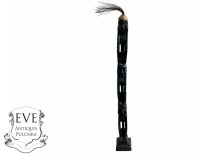 Vintage African Tall Figurine Statue Primitive Carving Wooden Wood Ornament Decorative Standing Display c1990's