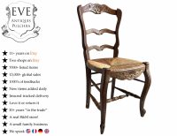 Vintage French Wooden Brown Natural Wood Woven String Stool Chair Stand Display Rest Plinth Seating Prop circa 1960-70's