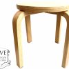 Vintage Child Stool Small Simple Wooden Foot Rest Chair Seat Step Stand Kitchen Table Plinth Plant Pot Stand c1990's