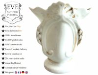 Antique French Marriage Wedding Bud Vase Ceramic Globe de Mariée Mairee Globe Gift Dome Presentation Decorative c1850-1900's