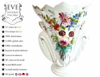 Antique French Marriage Wedding Bud Vase Ceramic Globe de Mariée Mairee Globe Gift Dome Presentation Decorative c1850-1900's