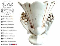 Antique French Marriage Wedding Bud Vase Ceramic Globe de Mariée Mairee Globe Gift Dome Presentation Decorative c1850-1900's