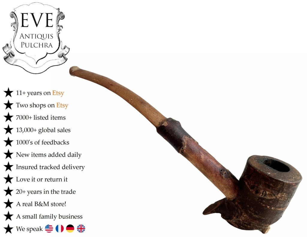 Vintage German Large Handmade Smoking Tobacco Pipe Smoker Smoking Tobacciana circa 1960-70's