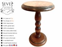 Vintage French Heavy Wooden Wood Stone Side Table Stand Plinth Flower Pot Ornament Display Rustic Rural Worn circa 1970-80's