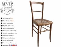 Vintage French Wooden Brown Natural Wood Woven String Stool Chair Stand Display Rest Plinth Seating Prop circa 1930-1940's