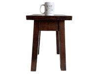 Vintage French Traditional Strong Chunky Kitchen Stool Wooden Wood Stand Display Rest Plinth Seating Pot c1960-70's