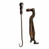 Vintage French Drain Manhole Plate Lifting Lever Hook Tools Tool Industrial Agricultural Old circa 1940-50's