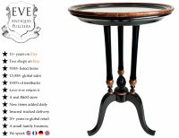 Vintage Turkish Arabian Middle East Wooden Circular Table Stand Plinth Display Empire Style Root Wood Tagged circa 1970-80's