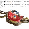 Vintage African Wooden Crocodile Mask Hanging Wall Hanging Decor Carved Statue Carving Sculpture Wood Tribal Art c1980's