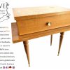 Vintage French Wooden Small Nightstand Sideboard Bedside Cabinet Rest Cupboard Small Storage Unit Wood Display c1950-60's