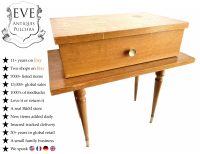 Vintage French Wooden Small Nightstand Sideboard Bedside Cabinet Rest Cupboard Small Storage Unit Wood Display c1950-60's