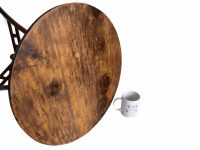 Alternative view of Vintage French Wooden Brown Wood Tall Table Side Stand Display Rest Plinth Regency Style Ornate Regal Prop c1930's