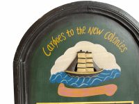 Alternative view of Vintage Sailing Ship Blackboard Restaurant Cafe Shop Kitchen Sign Window Wall Hanging Display Menu Black Board c1980-90's