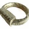 Antique African Niger Baoulé Dogon Hollow Brass Manilla Currency Bracelet Bangle Large Jewellery Jewelry c1960-70s