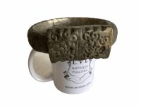 Alternative view of Antique African Niger Baoulé Dogon Hollow Brass Manilla Currency Bracelet Bangle Large Jewellery Jewelry c1960-70s