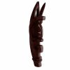 Vintage Borneo Medium Wooden Bust Mask Wall Decor Intricate Carved Statue Carving Sculpture Wood Tribal Art c1970-80's