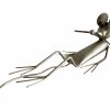 Vintage French Metal Mouse Laid Back Laying Down Ornament Decor Unusual Figurine c1980-90's