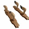 Vintage French Extra Large Double Hoof Gun Rack Coat Hook Hanger Hooks Hangers Deer Foot Taxidermy circa 1960-70's