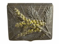 Alternative view of Vintage French Brass Metal Basket Small Storage Lidded Box Case Jewellery Trinket Dish Pot circa 1950-60's