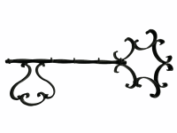 Vintage French Large Metal Wall Hanging Key With Hooks Kitchen Rack Hooks Hanger Display Keys Tools circa 1970-80's