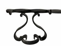 Alternative view of Vintage French Large Metal Wall Hanging Key With Hooks Kitchen Rack Hooks Hanger Display Keys Tools circa 1970-80's