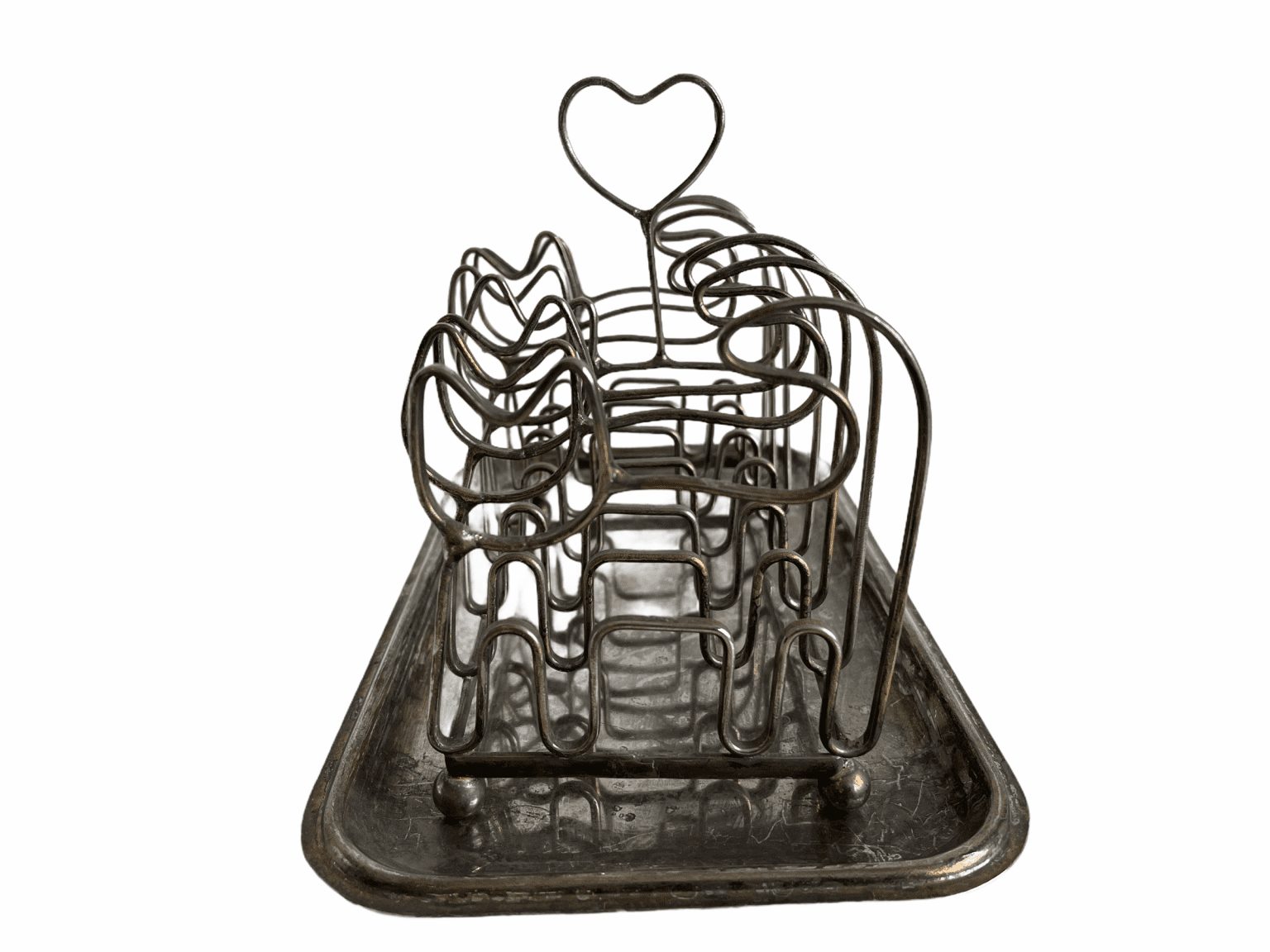 Vintage French Fois Gras Duck Pate Toast Rack Cat Heart Shaped Serving ...