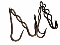 Alternative view of Vintage French Large Butcher Meat Kitchen Hanging Hook rustic rural rusty shop display agricultural industrial c1930-50's