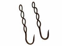 Alternative view of Vintage French Large Butcher Meat Kitchen Hanging Hook rustic rural rusty shop display agricultural industrial c1930-50's