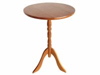 Vintage French Small Wooden Wood Side Table Stand Plinth Flower Pot Ornament Display Rustic Rural Worn circa 1980-90's