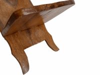 Alternative view of Vintage African Wooden Brown Natural Wood Birthing Chair Stool Chair Book Stand Display Foot Rest Plinth Seating c1980-90's