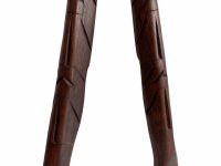 Alternative view of Vintage Philipino Carved Wood Wooden Giant Large Decorative Spoon And Fork Cutlery Wall Kitchen Decor Display c1970-80's