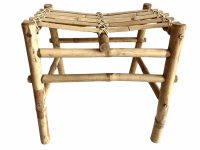 Vintage Vietnamese Bench Stool Bamboo Pole Wood Wooden Pole Seat Prop Display Plinth Rest Stand circa 1980-90's