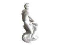 Vintage French Plaster Auguste Rodin Reproduction of The Kiss ornament figurine desktop desk office gift c1980's