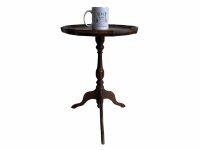 Alternative view of Vintage French Small Wooden Wood Side Table Stand Plinth Flower Pot Ornament Display Rustic Rural Worn circa 1970-80's