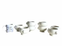 Alternative view of Vintage French Normandy Ceramic White Onion Soup Bowl Lion Decor pot dish plate serving dining SOLD INDIVIDUALLY c1970-80's