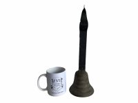 Alternative view of Vintage French Shop Keepers Door Entry Alarm Bell Knocker Ringing Warning Swinging Door Opening circa 1950's