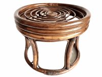 Vintage French Stool Wood Wooden Pole Seat Prop Display Plinth Rest Stand Plinth Add Your Own Cushion circa 1980-90's