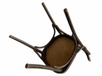 Alternative view of Vintage French Bentwood Bistro Wooden Brown Natural Wood Bistro Kitchen Chair Display Rest Seating Prop circa 1920-1930's