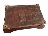 Alternative view of Antique French Wooden Brown Wood Side Table Top Without legs Stand Display Rest Plinth Heavily Worn Prop Mirror c1900-10's