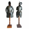Vintage French Reproduction Knights Armour Figurine On Stands Ornament Knight Armoury Middle Ages c1980's