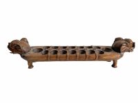 Vintage Indian Elephant Ethnic Decor 16 Holes Bowls Game Serving Platter Jewellery Storage Centre Piece Asian c1920-40's / EVE