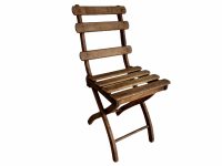 Vintage French Wooden Wood Folding Childs Toy Chair Stool Stand Seat Table Plinth Plant Pot Stand Display c1940-50's / EVE