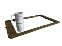 Alternative view of Vintage French Small Ornate Gold Painted Wooden Aged Wall Hanging Mirror Wood Gift Glass Mirror Decorative Cloakroom circa 1940-50's / EVE