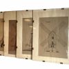 Vintage German Large Framed Print Wall Art Windmill Schematics Plans For Museum Exhibit print wallhanging circa 1960-70's / EVE
