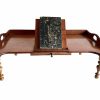 Antique French Bed Tea Dinner Meal Serving Tray With Book Rest Wood Wooden With Supporting Legs Hybrid Item circa 1920-80's / EVE