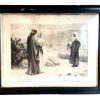 Antique British Fine Art Association Bible Book Of Ruth And Naomi Original By Calderon Framed Art Print In Frame Wall Decor c1910's / EVE